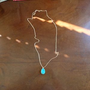 BaubleBar Jewelry - BaubleBar Druzy Pendant Necklace Turquoise & Gold BaubleBar Jewelry - BaubleBar Druzy Pendant Necklace Turquoise & Gold